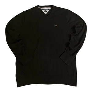 Tommy Hilfiger 3XL Pullover Herren Sweatshirt Schwarz Baumwolle - Picture 1 of 5