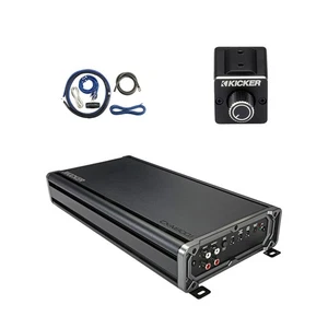 Kicker CXA1800.1 1800-Watt Mono Class D Amplifier, Dual Bass Remote, Install Kit - Picture 1 of 4