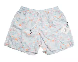 Fedeli 235 $ weiße mehrfarbige nachhaltige Badehose Madeira Mikrofaser M - Bild 1 von 5