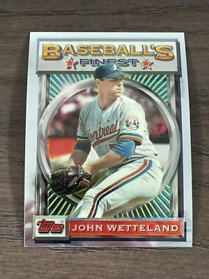 1993 Topps Finest John Wetteland #129 Montreal Expos  - Image 1 of 2