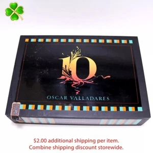 Oscar Valladares 10 Aniversario Sesenta Caja de Puros Madera Vacía 9.75" x 7" x 2.25" - Imagen 1 de 10
