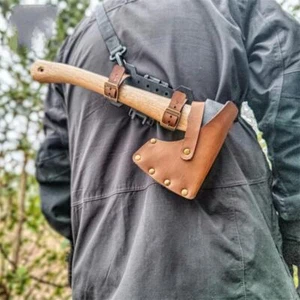 Adjustable Handmade Axe Sheath Axe Holster Leather Cover for Nyman Bushcraft Axe - Picture 1 of 23
