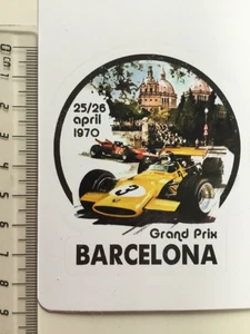 Sticker / Aufkleber, Rennplakat F1, Grand Prix Barcelona 1970, McLaren, Ferrari - Bild 1 von 1