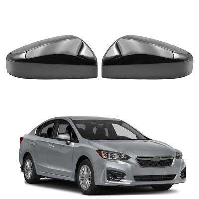 For 2017 18 19 20 21 22 23 Subaru Impreza Gloss Black Side Wing Mirror Cover Cap Foto 1 de 4