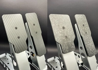 Fanatec CSL Real Carbon Fibre Pedal Plates / Tuning Kit / Moza SR-P Forged Twill - Image 1 of 4