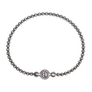 Nuevo Brazalete Italiano Plata de Ley 925 Dije Elástico Damas Bola Cuentas - Imagen 1 de 19