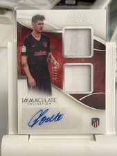 2020 Panini Immaculate Collection - Alvaro Morata Dual Patch Auto 44/75 DU-AMO