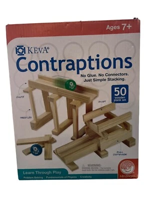 Keva Contraptions 49 Pine Planks Build Set Endless Structures Mindware No Balls - Image 1 of 4