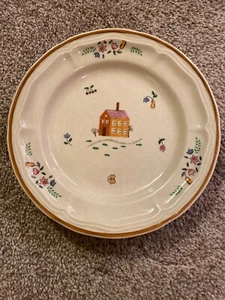 Newcor Steingut Vintage UNSER LAND Muster 7,5 Salatteller 1986 Thailand - Bild 1 von 4