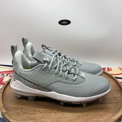 Under Armour Mens HOVR UA Harper 7 ST 3025582 Gray Metal Baseball Cleats Size 9 - Image 1 of 4