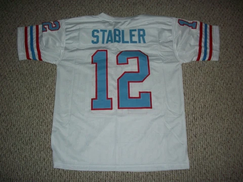 KEN STABLER Unsigned Custom Houston White Sewn New Football Jersey Sizes S-3XL Cover