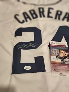 Miguel Cabrera Autographed White Detroit Tigers Jersey JSA COA - Picture 1 of 3