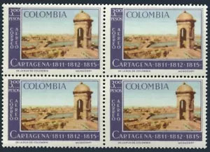 Colombia C461 block/4,MNH.Michel 1054. Cartagena's independence in 1811.1964. - Picture 1 of 1