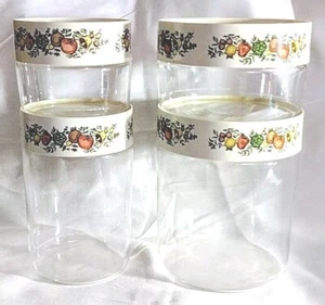 Pyrex Spice of Life Bidone Set di 4 Vintage Corning Corelle Cucina anni 70 - Foto 1 di 6