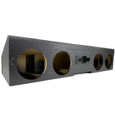 Коробка сабвуфера Chevy Silverado 19-24 с двойной кабиной 4x8 сабвуферы передние пожарные портированные - Изображение 1 из 4