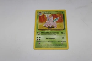 Nidorino 37/102 - Base Set - 1999 Vintage ( Spanish Pokemon Card ) - Picture 1 of 4