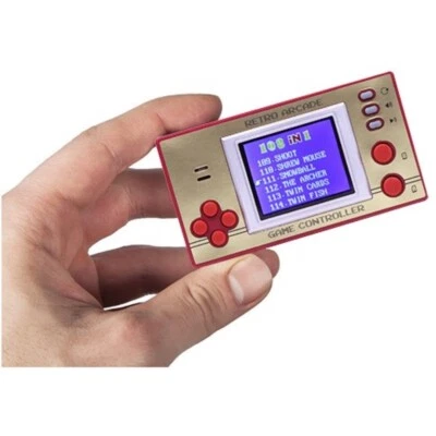ThumbsUp! Retro Arcade Games Mini Konsole inkl. 150 Retro Spielen 8-Bit Pocket