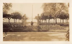 Antique 1929 Hotel Victoria Garden Lake Como 1920s Photo Menaggio Italy Shore - Picture 1 of 2