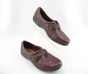 New Balance Cobb Hil Pamela Maroon Leather Strap Comfort Clogs Women's US 8W - Picture 1 of 8