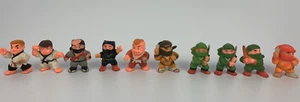 Lot of 10 Vintage 1986 Soma PVC Rubber Mini Figures WWF, Ninjas, - Imagen 1 de 3
