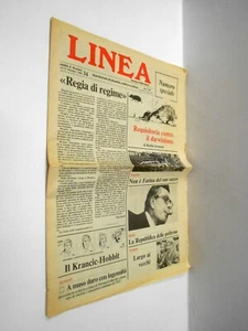 LINEA quindicinale pino rauti n. 24 ott. 1980 requisitoria contro il darwinismo - Foto 1 di 2