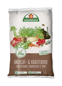 ASB Greenworld 314439 BIO Anzucht- & Kräutererde (5 l) (Aussaaterde) - Picture 1 of 1