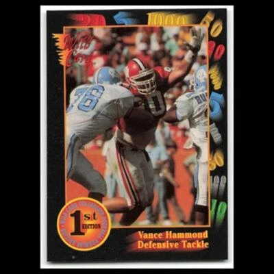 VanceHammond #44 1991 Wild Card Collegiate 1st Edition Clemson Tigers Football - Image 1 of 3