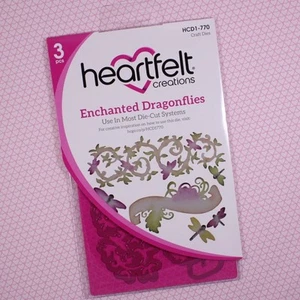 Heartfelt Creations Cut&Emboss Dies Enchanted Dragonflies, HCD1 770 ~ RETIRED! - Picture 1 of 4
