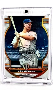 2023 Topps Tribute Orange #90 Lou Gehrig *Ser # 25/25* HOF New York Yankees /25 - Foto 1 di 2