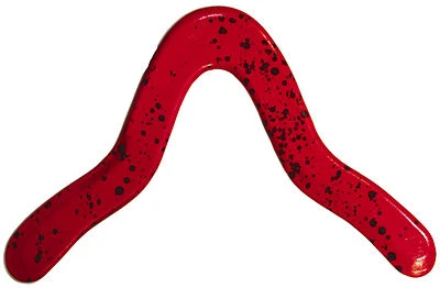 Red "Mantis" Boomerang - handmade wooden returning sport rang easy throw, catch - Image 1 of 4
