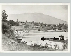 COWICHAN Village at Quamichan VANCOUVER ISLAND c.1865 Press Photo c.1970s Print - Bild 1 von 2