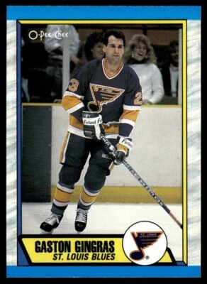 1989-90 O-Pee-Chee #270 Gaston Gingras St. Louis Blues - Image 1 of 2
