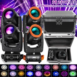 230W 7R Beam LED Moving Head mit Flightcase 14Gobo 24Prisma Spot DMX Bühnenlicht - Afbeelding 1 van 26