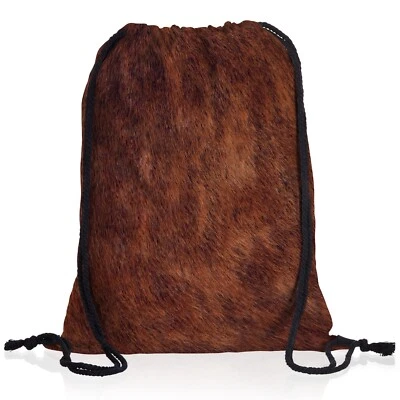 STYLE3 Kuhfellmuster Rucksack Sportbeutel Turnbeutel Beutel kuh kuhfell fell tier rind