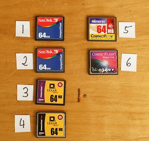 1x CF Card Compact Flash Memory Card 64MB 04 - Picture 1 of 3