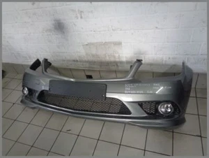 Parachoques delantero Mercedes W204 AMG 792 paladio plata 2048853725 S16 original - Imagen 1 de 8