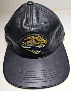 1996 Drew Pearson Jacksonville Jaguars Vintage NFL Leather Adjustable Hat - Picture 1 of 8