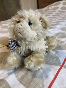 Rare US Import Gund By Mica Pouncer The Cat 12” 30cm Plush Soft Toy Beanie I1 - Picture 1 of 8