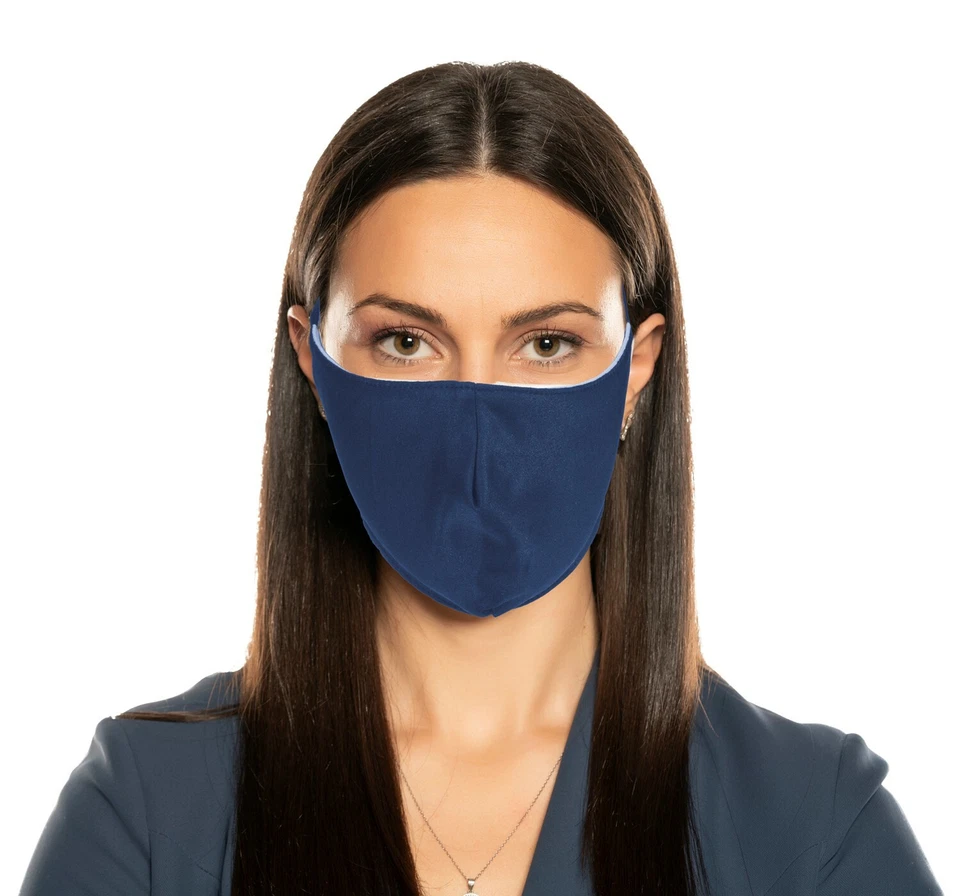 Mund-Nase-Maske Maske Atemschutz 3-lagig Waschbar Wiederverwendbar Blau NEU - Bild 1 von 1