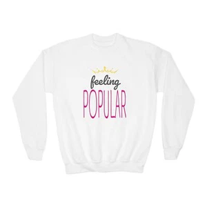 Wicked Musical Youth Sweatshirt, Play Movie Crewneck, Feeling Popular Jumper, - Picture 1 of 12