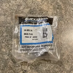 Mercury QuickSilver 10-895136 OEM Drain Plug Bolt 10-895136 NOS - Foto 1 di 4