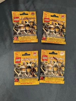 Lego Series 1 Collectible Minifigures 8683 New Factory Sealed 2010 Lot of 4 - Image 1 of 4
