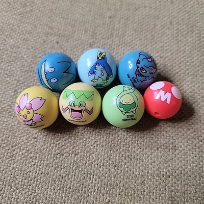 Lote de 6 canicas Pokémon Nintendo 2007 Jakks Pacific  Foto 1 de 4