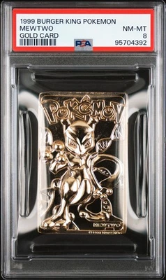 PSA 8 NEAR MINT POKEMON BURGER KING GOLD CARD 1999 MEWTWO ✨POP 18! - Image 1 of 2