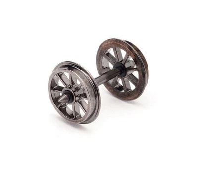 Hornby OO Gauge - R8098 8 Spoked  12.6mm Diameter Wheels Pack of 10 - Image 1 of 4