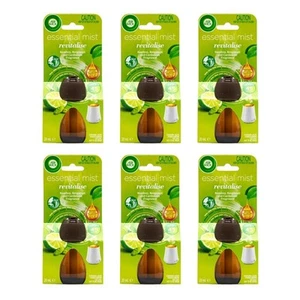 6PK Air Wick 20ml Essential Mist Refill Revitalise Bergamot & Cardamon Fragrance - Picture 1 of 3