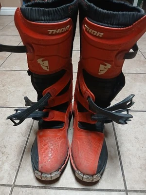 Botas todoterreno Thor Blitz XP MX Motocross para hombre 11 ROJAS *Usadas excelente estado Foto 1 de 4