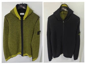 Stone island rare double-sided full zip wool hooded jacket made in Italy - Picture 1 of 16