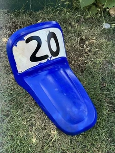 88-04 OEM Yamaha PW 50 PW50 Y-Zinger Blue Front Fender - Picture 1 of 3