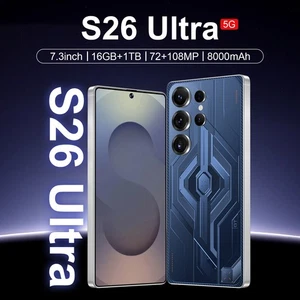 The all new 7.3-inch S26 Ultra smartphone 16+1T Android 8000mAh dual SIM phone - Picture 1 of 21